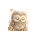 無言フクロウのシュール劇場（個別スタンプ：19）