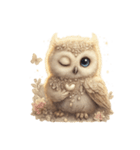 無言フクロウのシュール劇場（個別スタンプ：23）
