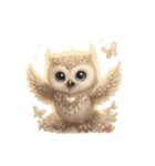 無言フクロウのシュール劇場（個別スタンプ：24）