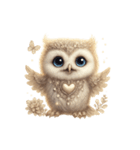無言フクロウのシュール劇場（個別スタンプ：32）