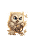 無言フクロウのシュール劇場（個別スタンプ：38）