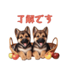 [了解です専用]ジャーマンシェパードベビー（個別スタンプ：2）