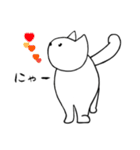 毎日使えるシンプルなねこのスタンプ（個別スタンプ：27）