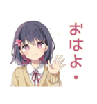 ふんわり女子中学生の勉強あるある（個別スタンプ：2）