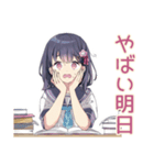 ふんわり女子中学生の勉強あるある（個別スタンプ：13）