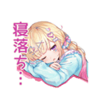 パステル女子の推し活デコうちわ（個別スタンプ：38）