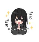黒パーカーちゃん⑳（個別スタンプ：3）