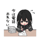 黒パーカーちゃん⑳（個別スタンプ：33）
