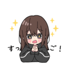 黒パーカーちゃん(イメチェンver.)⑳（個別スタンプ：2）