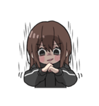 黒パーカーちゃん(イメチェンver.)⑳（個別スタンプ：18）