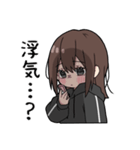 黒パーカーちゃん(イメチェンver.)⑳（個別スタンプ：20）