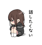 黒パーカーちゃん(イメチェンver.)⑳（個別スタンプ：22）