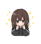 黒パーカーちゃん(イメチェンver.)⑳（個別スタンプ：31）