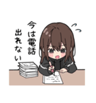 黒パーカーちゃん(イメチェンver.)⑳（個別スタンプ：33）