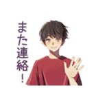 無難な男性★提出物リマインド（個別スタンプ：11）
