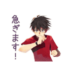 無難な男性★提出物リマインド（個別スタンプ：13）