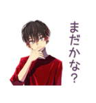 無難な男性★提出物リマインド（個別スタンプ：16）