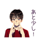 無難な男性★提出物リマインド（個別スタンプ：22）