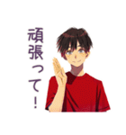 無難な男性★提出物リマインド（個別スタンプ：25）