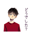 無難な男性★提出物リマインド（個別スタンプ：40）