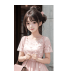 気質のある女の子の写真（個別スタンプ：4）