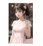 気質のある女の子の写真（個別スタンプ：5）