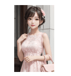 気質のある女の子の写真（個別スタンプ：10）