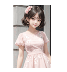 気質のある女の子の写真（個別スタンプ：15）