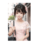 気質のある女の子の写真（個別スタンプ：16）