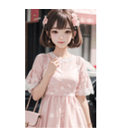 気質のある女の子の写真（個別スタンプ：17）