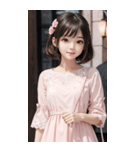 気質のある女の子の写真（個別スタンプ：18）