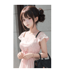 気質のある女の子の写真（個別スタンプ：19）