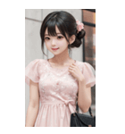 気質のある女の子の写真（個別スタンプ：21）