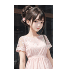 気質のある女の子の写真（個別スタンプ：32）