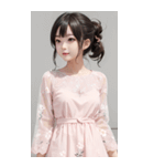 気質のある女の子の写真（個別スタンプ：34）