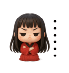 着物の彼女-変な日常（個別スタンプ：18）