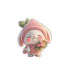 ほっぺうさぎ – かわいいうさぎスタンプ（個別スタンプ：5）