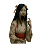 怪談女鬼3-写真（改版編）（個別スタンプ：4）