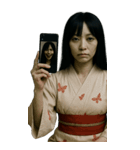 怪談女鬼3-写真（改版編）（個別スタンプ：13）