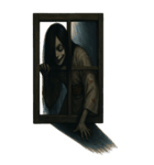 怪談女鬼3-写真（改版編）（個別スタンプ：34）