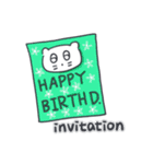 ベベニャンの誕生日パーティー(英語)（個別スタンプ：3）