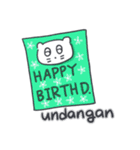 ベベニャンの誕生日パーティー(Indonesian)（個別スタンプ：3）