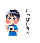子ども（男の子）の秋★家族（個別スタンプ：11）