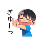 子ども（男の子）の秋★家族（個別スタンプ：20）