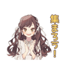 ゆるふわガーリーな女の子★グルチャ挨拶（個別スタンプ：5）