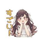 ゆるふわガーリーな女の子★グルチャ挨拶（個別スタンプ：15）