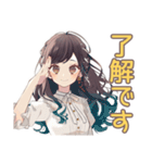 ゆるふわガーリーな女の子★グルチャ挨拶（個別スタンプ：32）