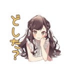 ゆるふわガーリーな女の子★グルチャ挨拶（個別スタンプ：36）