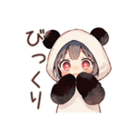 パンダパーカーちゃんのかわいい日常（個別スタンプ：25）