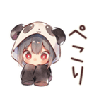 パンダパーカーちゃんのかわいい日常（個別スタンプ：27）